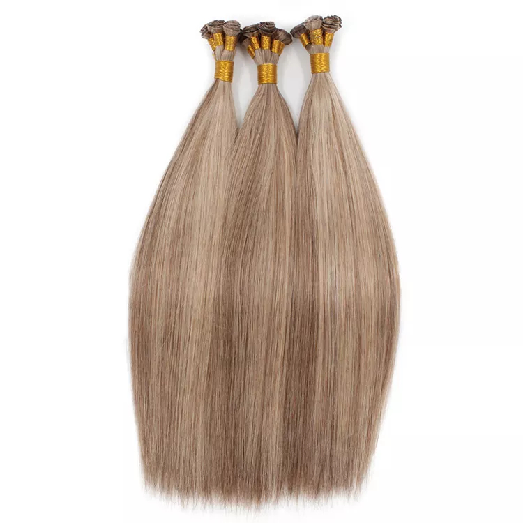 Unprocessed Hand Tied Weft Cuticle Aligned Top Quality Hand Tied Weft Hair Extension